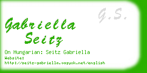 gabriella seitz business card